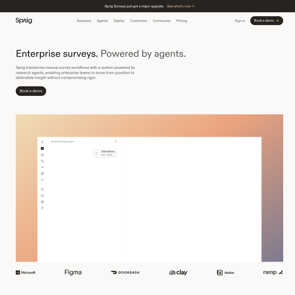 Website preview of Sprig + Fern Upper Queen
