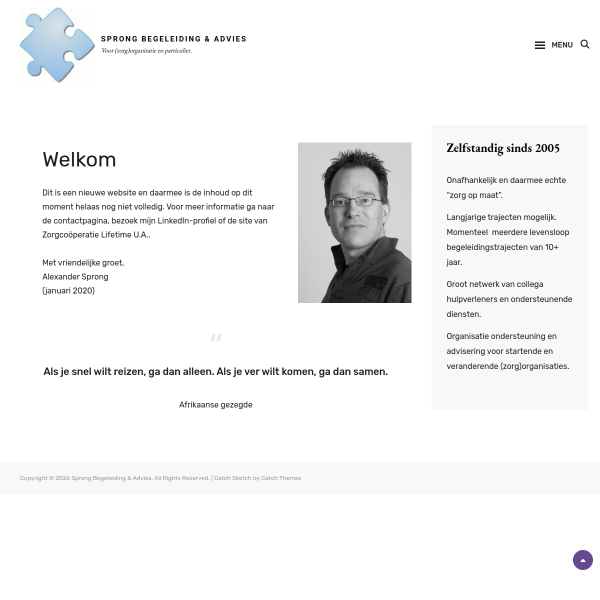 Website preview of Sprong Bestratingen