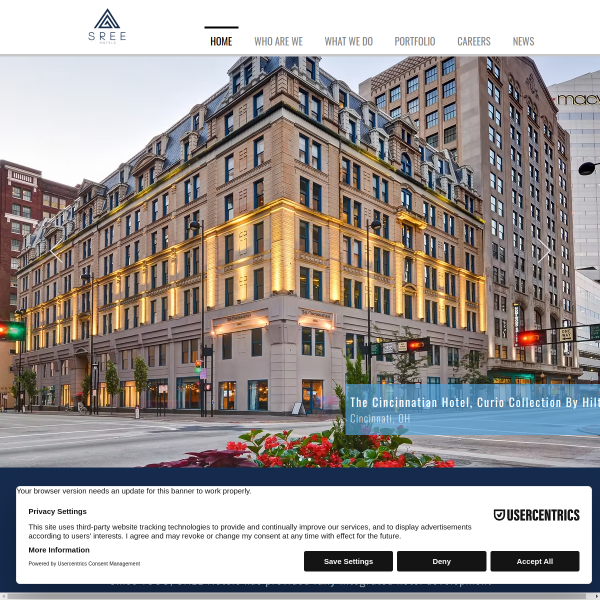 Website preview of Sree Ganesha multi speciality hospital