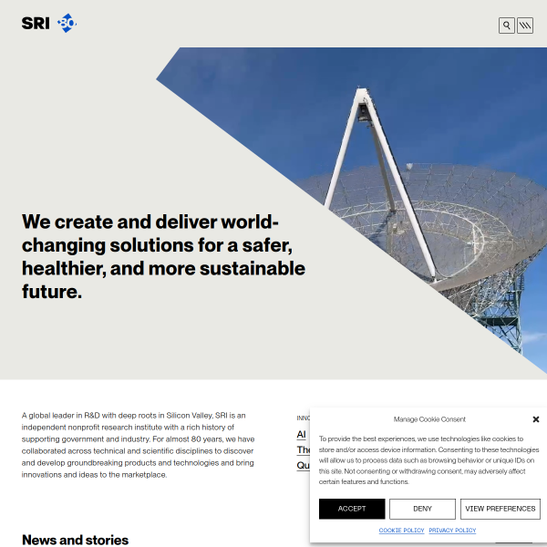 Website preview of SRI Institute of Political and Mediametric Studies IPMS