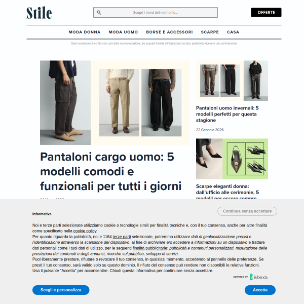 Website preview of STILE COSTRUZIONI EDILI DI REBECCHINI ING. LUIGI & C. S.P.A