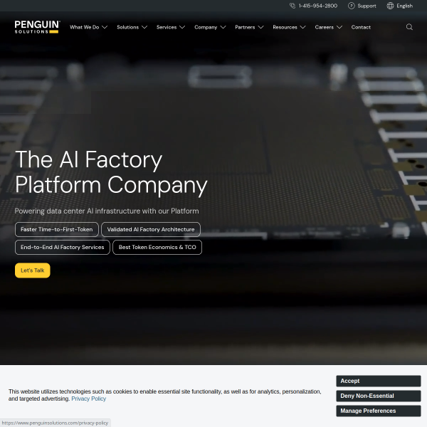 Website preview of stratus infotech limited