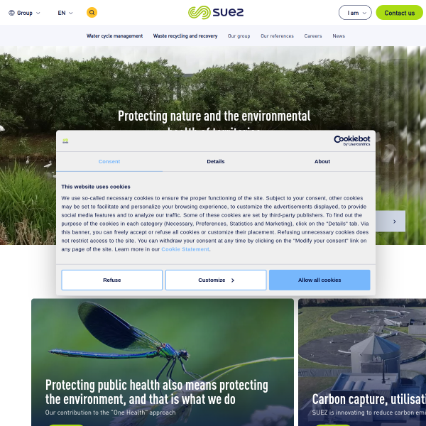 Website preview of SUEZ FUZEYYA LIMITED