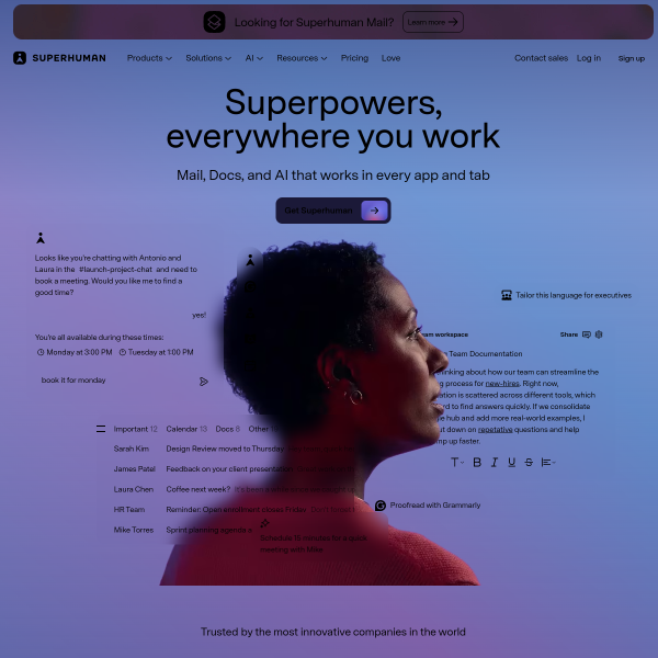 Website preview of SuperHuman Fitness