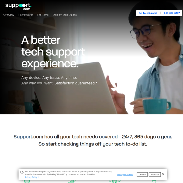 Website preview of support a parent