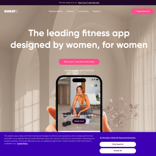 Website preview of Sweat Equity Training