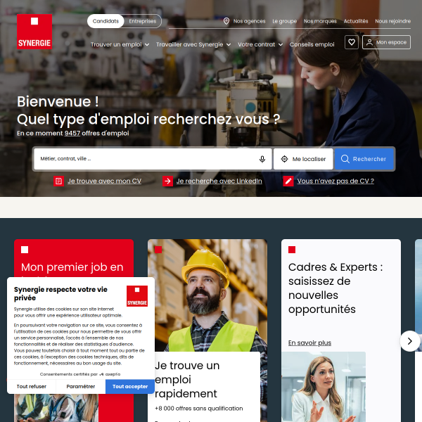 Website preview of SYNERGIE EN DEPLOIEMENT TELECOM