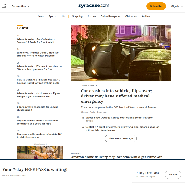 Website preview of Syracuse Arms Company