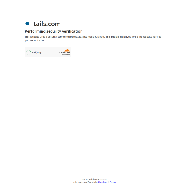 Website preview of tails are wagging