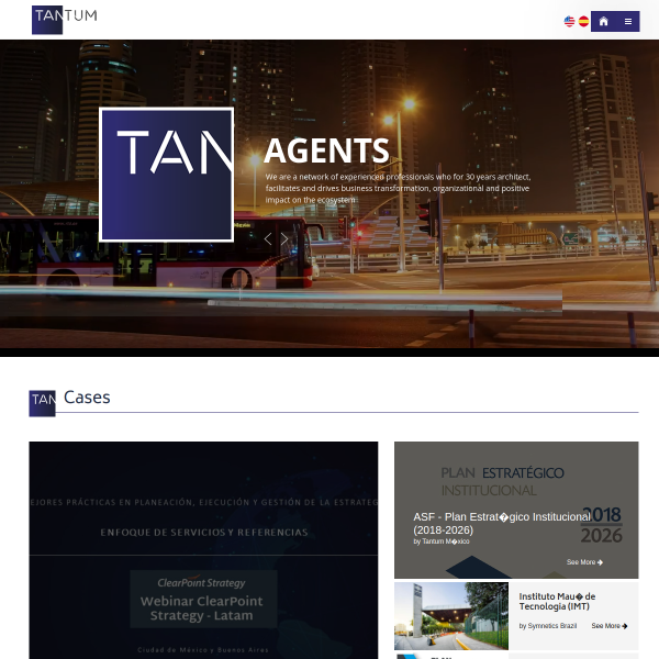 Website preview of Tantum Supreme Balanced Fund