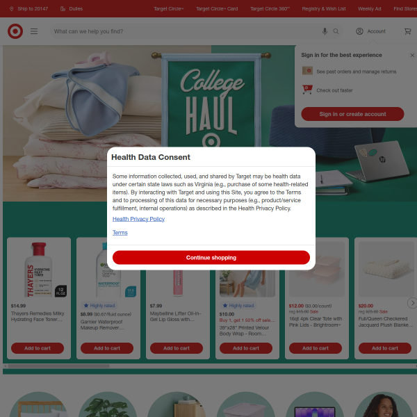 Website preview of Target Education Centre