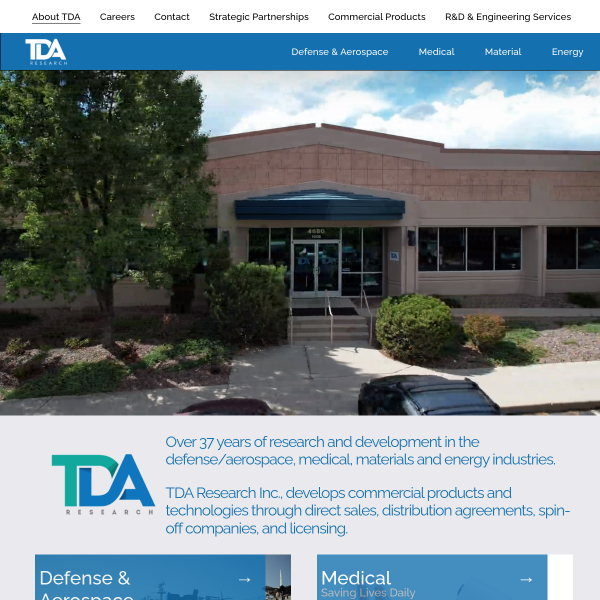 Website preview of TDA Investment Holdings Limited