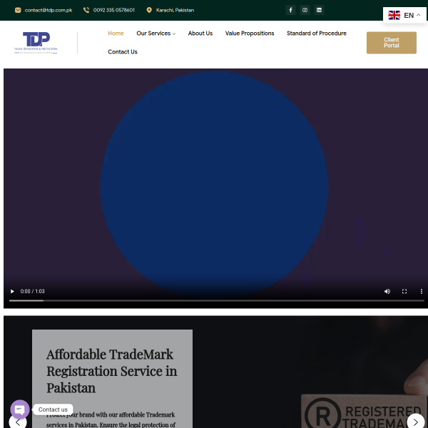 tdp.com.pk — Client Website Preview