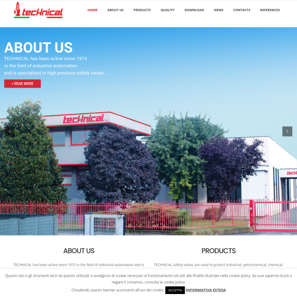 Website preview of TECHNICAL SERVICE DI VARDANEGA GIANDOMENICO