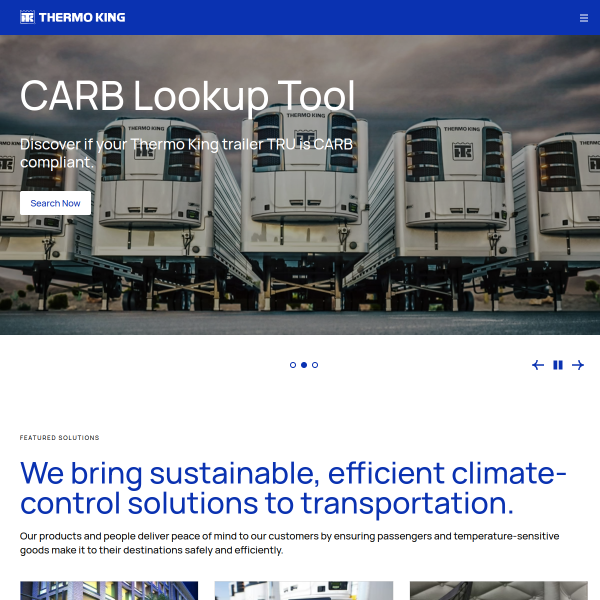 Website preview of THERMOKING FRESNO INC