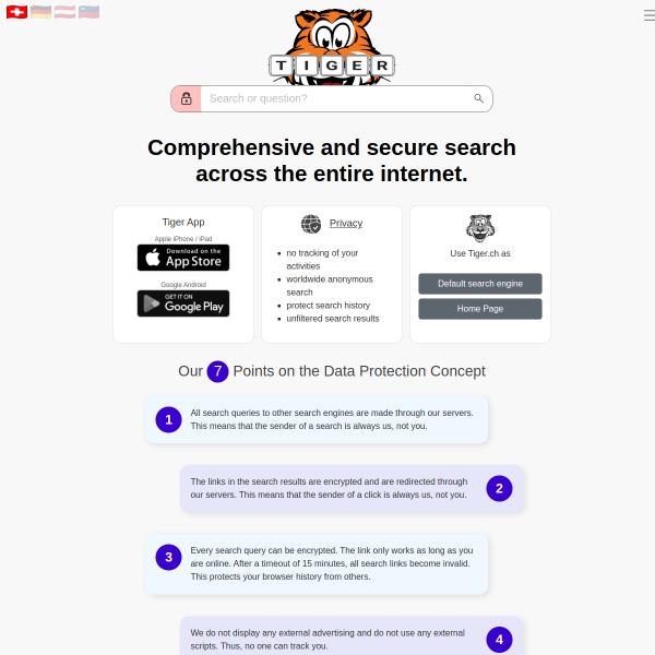 Website preview of Tiger Family Office SA