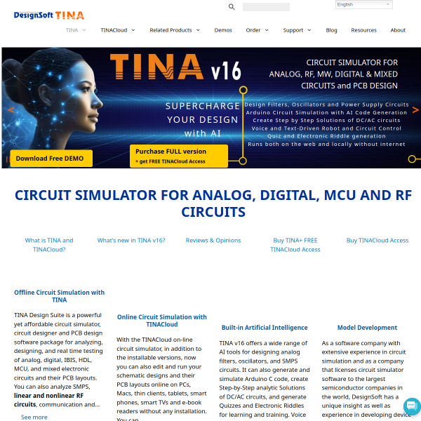 Website preview of TINA BETTIOL
