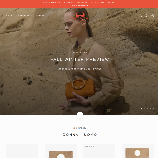 Website preview of TRAMONTANO MARIA DOMENICA