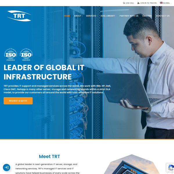 Website preview of TRT Autóudvar Kft