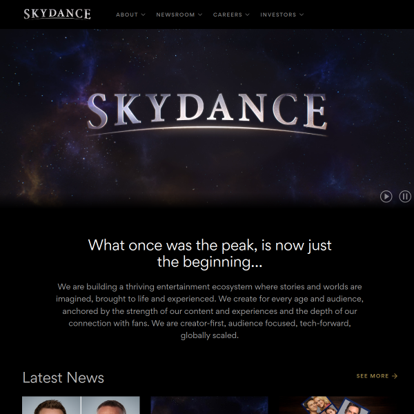 Website preview of Turner Andrea