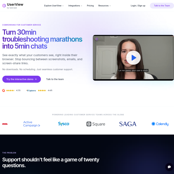 Website preview of userview
