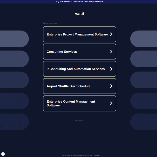 Website preview of var engage