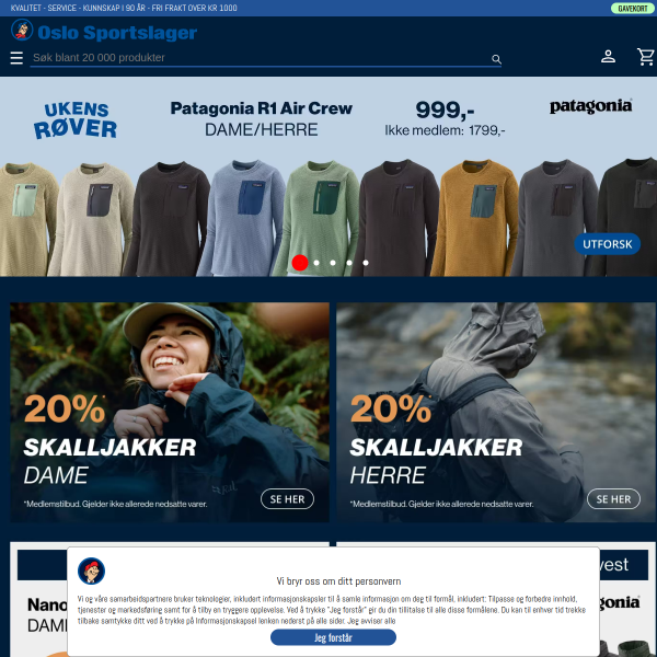 Website preview of VEI STOREHAUGEN