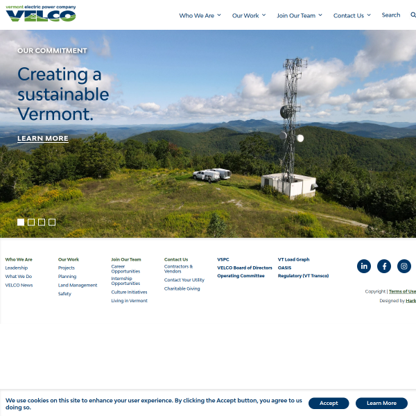 Website preview of Velco Oy