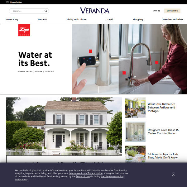 Website preview of Veranda Coin de Mire