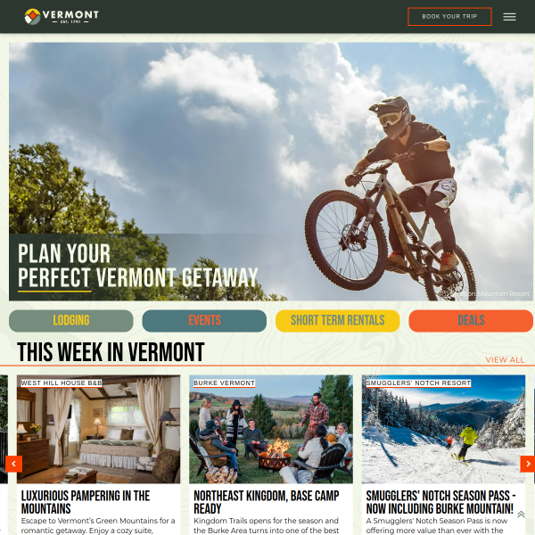 Website preview of Vermont Bankers Association, Inc.