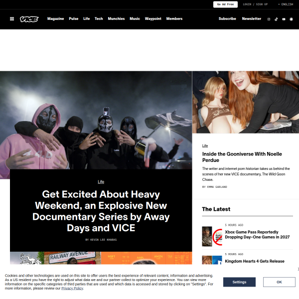 Website preview of vice kitchen