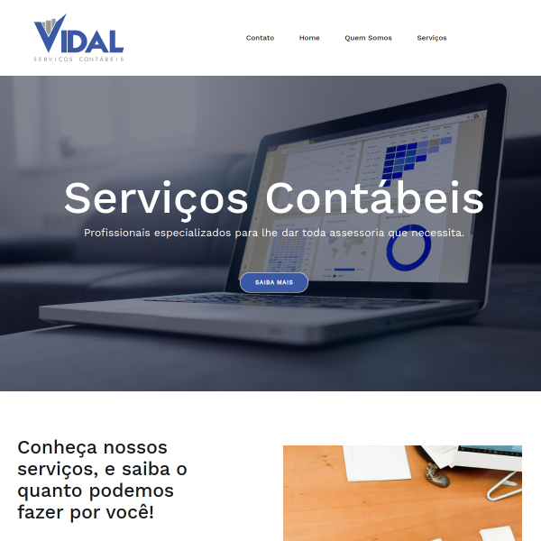 Website preview of vidalservicoscontabeis