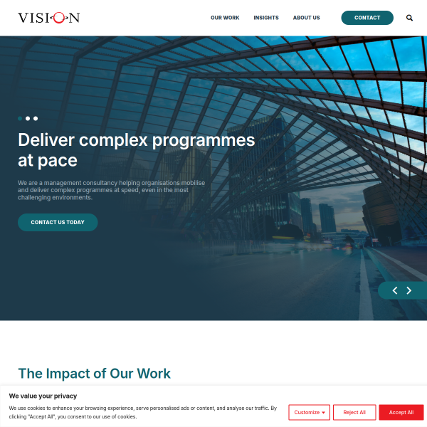 Website preview of VISION PRIVATE EQUITY 2022 L.P.