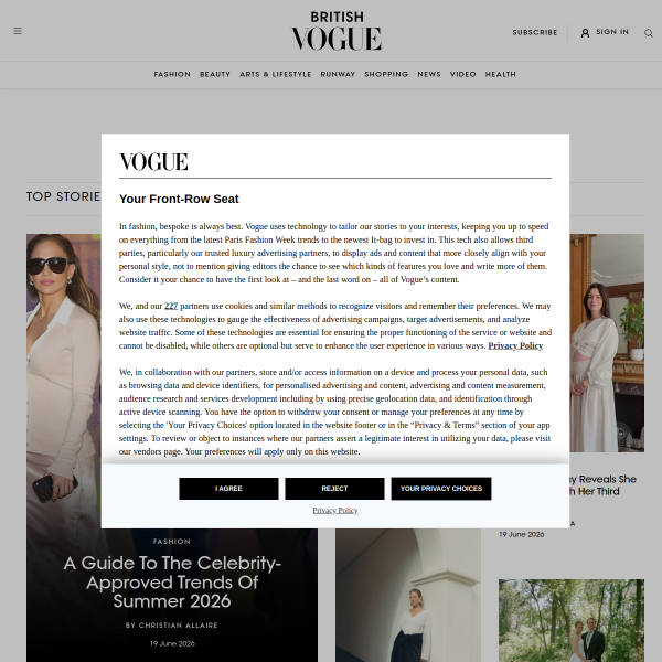 Website preview of VOGUE LADIES & CITY GENTS LIMITED