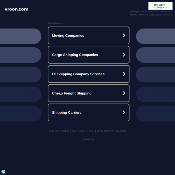 Website preview of VROON OFFSHORE UK LIMITED
