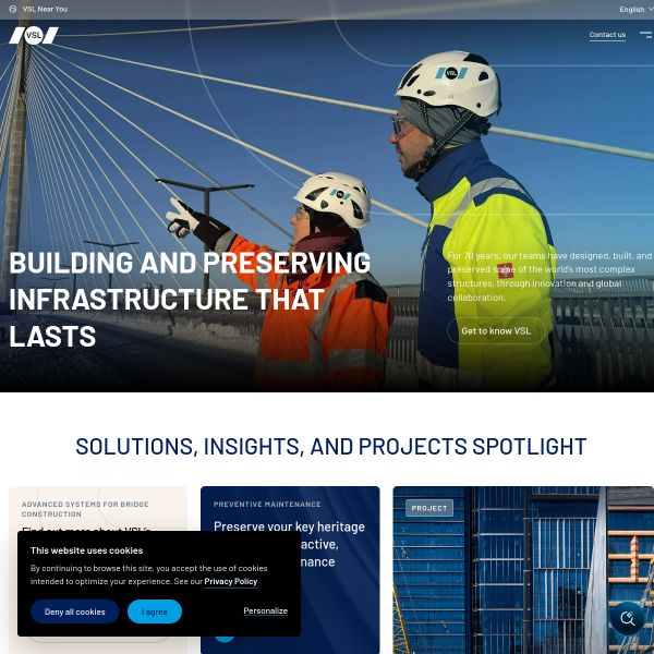 Website preview of VSL 85 LTD