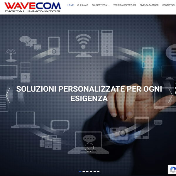 Website preview of WAVECOM SRL