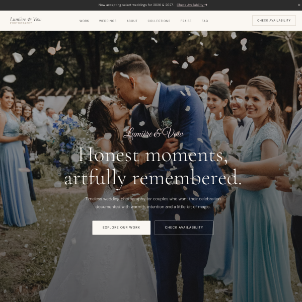 Photographer Website portfolio
