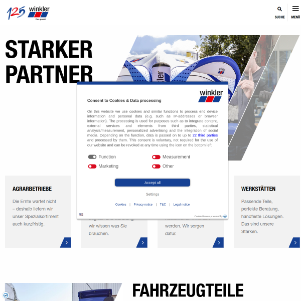 Website preview of Winkler Design GmbH & Co. KG