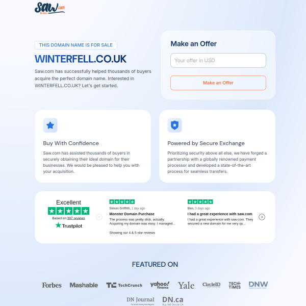 Website preview of WINTERFELL LETTINGS LTD