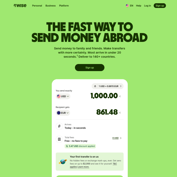 Website preview of 