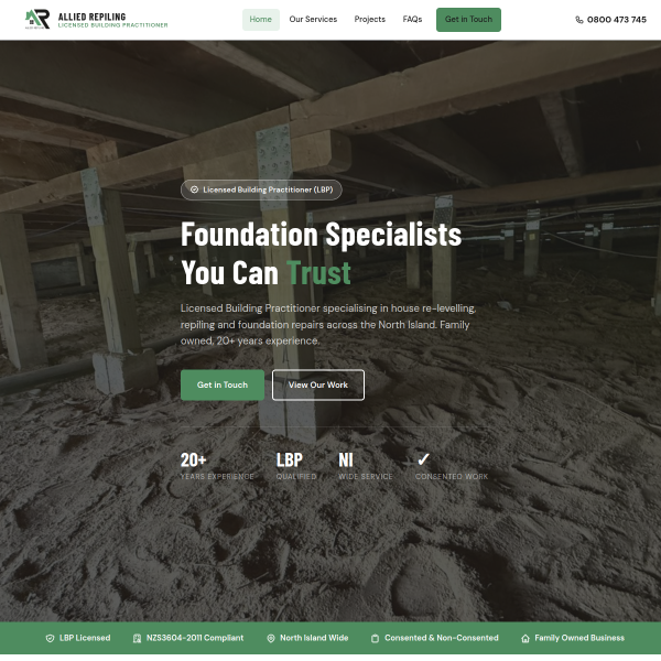Allied Repiling website