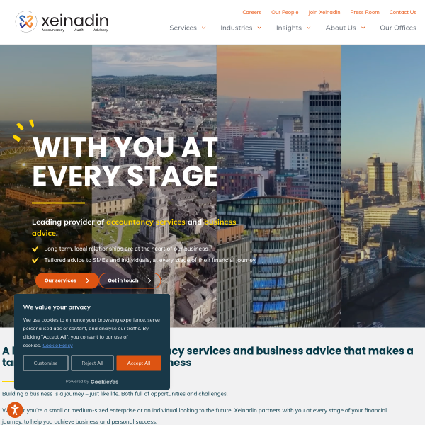 Website preview of XEINADIN MEMBER (IRELAND) 26 LP