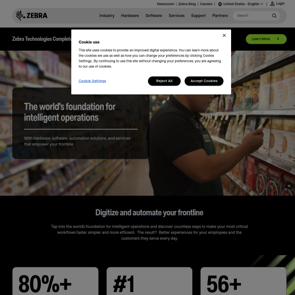 Website preview of Zebra espresso | bistro & spirits