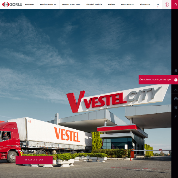 Website preview of Zorlu Kızıldere 3 Jeotermal Santrali İnşaati