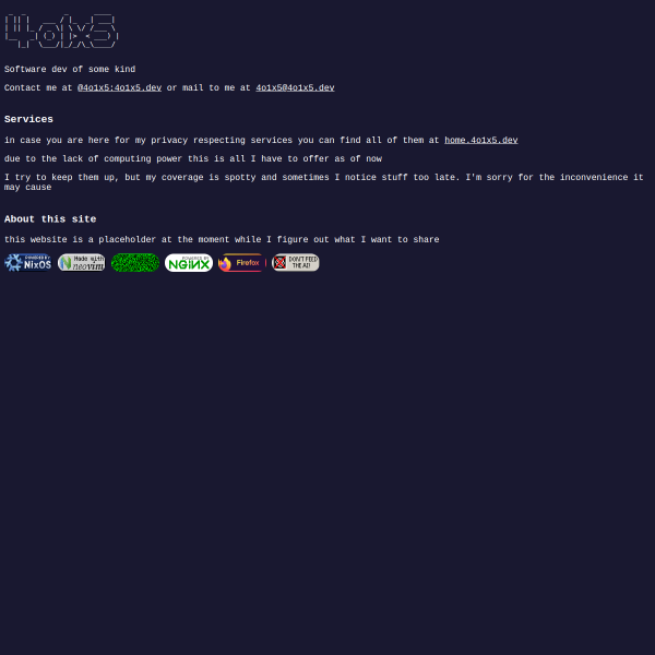 4o1x5.dev