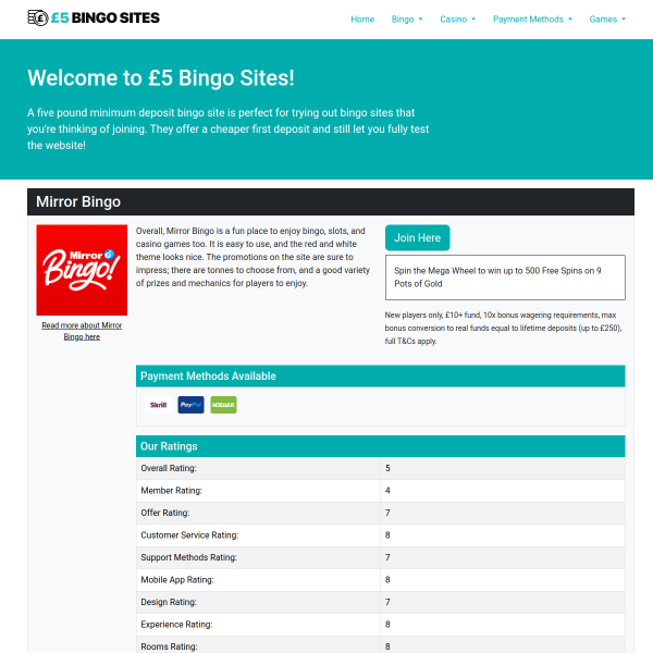 5bingosites.com