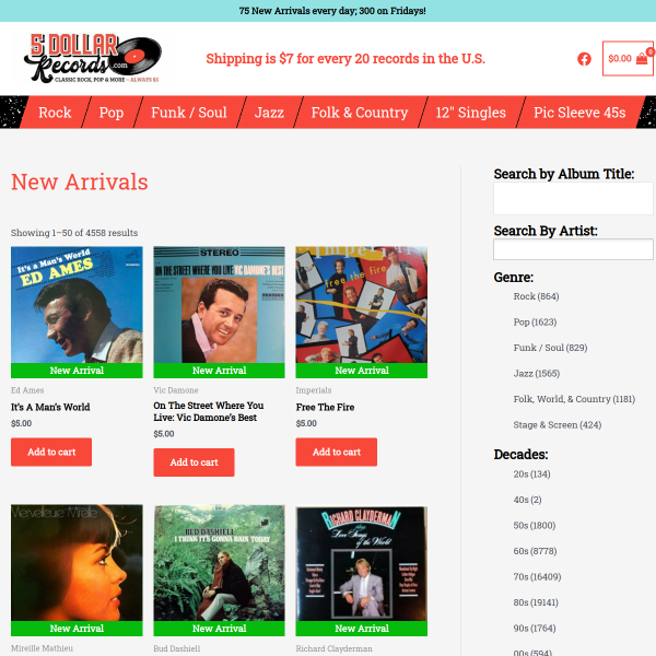 5dollarrecords.com