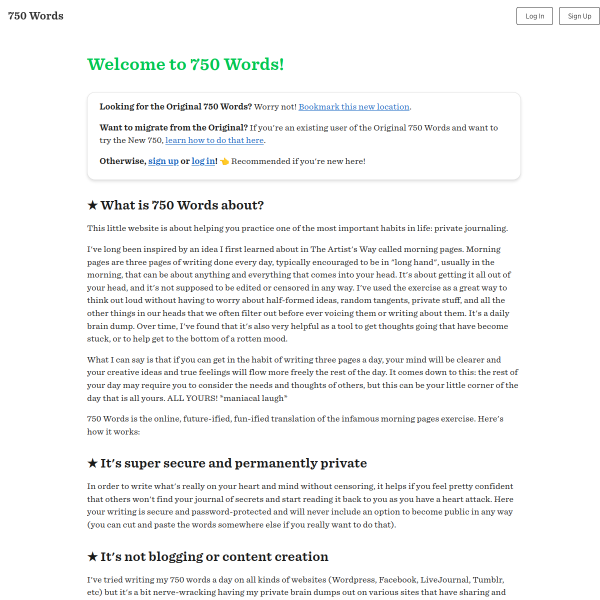 750words.com