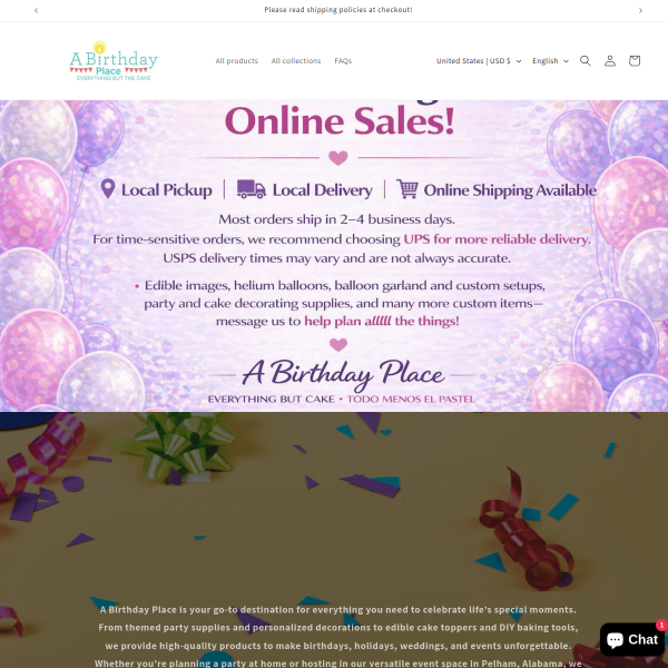 abirthdayplace.com